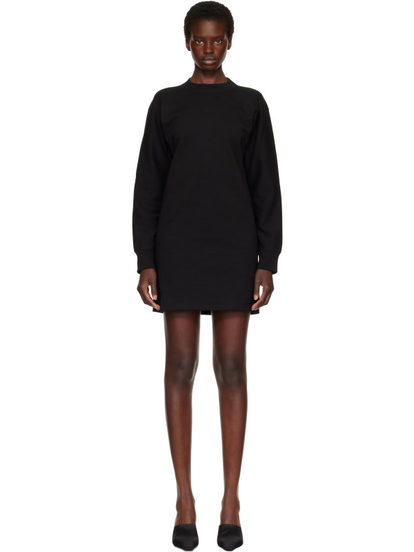 Jil Sander Black Crewneck Minidress