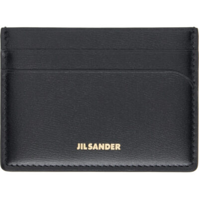 Jil Sander Black Curve Card Holder