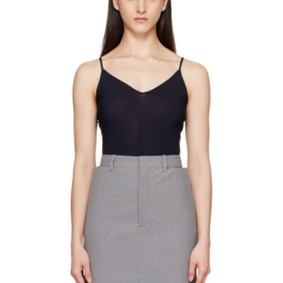Jil Sander Black Jersey Tank Top