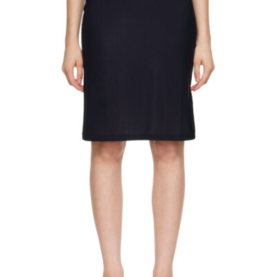 Jil Sander Black Jersey Under Midi Skirt