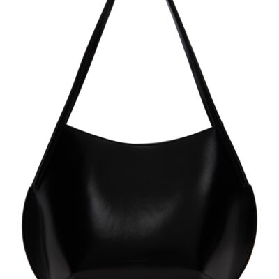 Jil Sander Black Kante Shoulder Bag