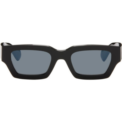 Jil Sander Black Oliver Peoples Rectangular 'Edition 6' Sunglasses