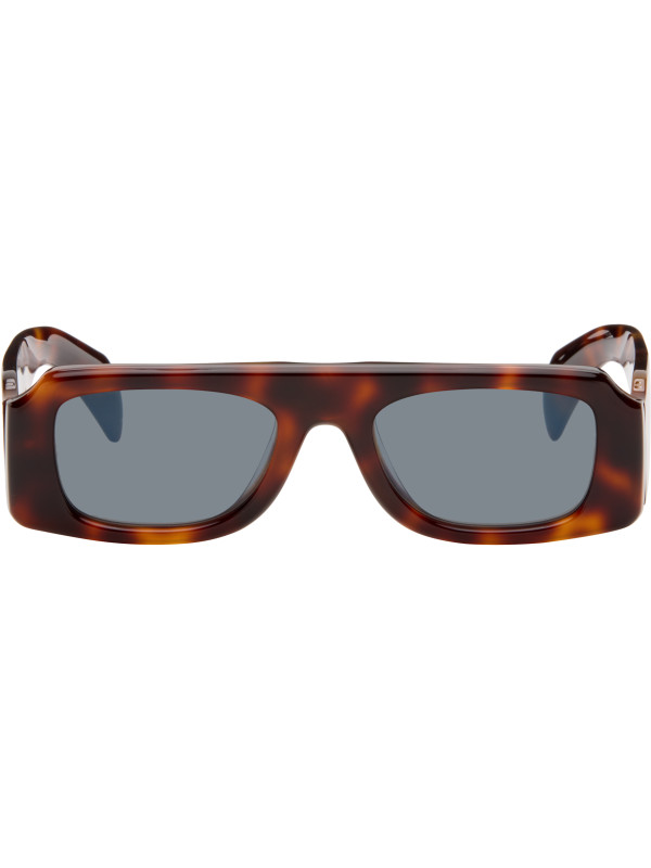 Jil Sander Brown Oliver Peoples 'Edition 4' Sculptural Sunglasses