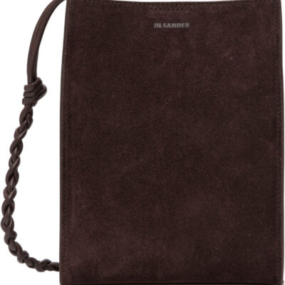 Jil Sander Brown Tangle Small Pouch