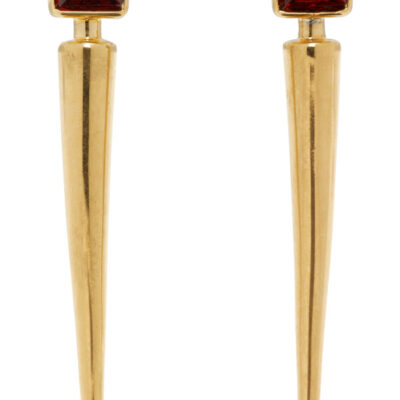 Jil Sander Garnet Earrings