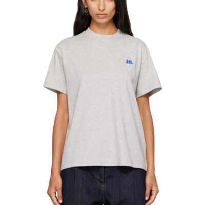 Jil Sander Gray Cotton Crew-Neck T-shirt