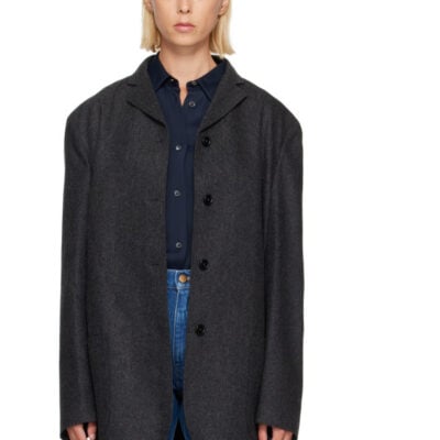 Jil Sander Gray Wool Flannel Blazer
