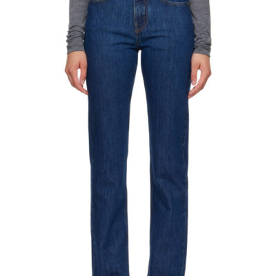 Jil Sander Navy Faded Jeans