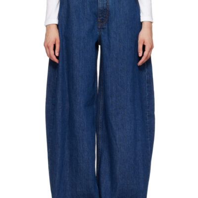 Jil Sander Navy Relaxed Lightweight Jeans