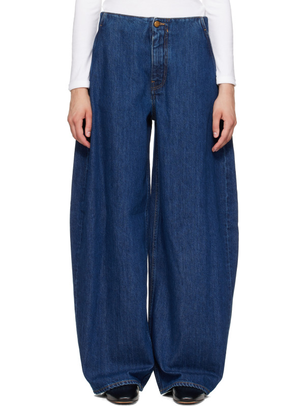 Jil Sander Navy Relaxed Lightweight Jeans