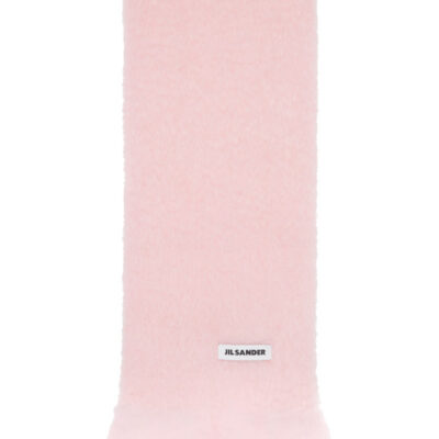 Jil Sander Pink Plain Scarf