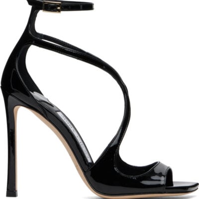 Jimmy Choo Black Azia 110 Heeled Sandals