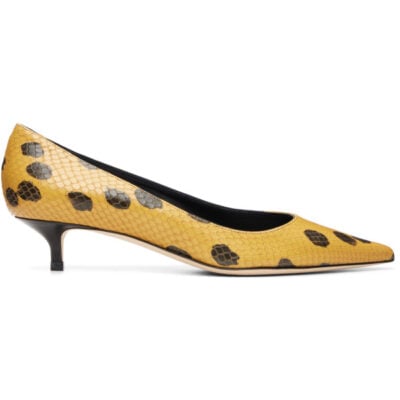 Jimmy Choo Brown & Beige Amelia 35 Spotty Heels