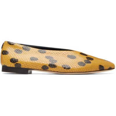Jimmy Choo Brown & Beige Margot Ballerina Flats