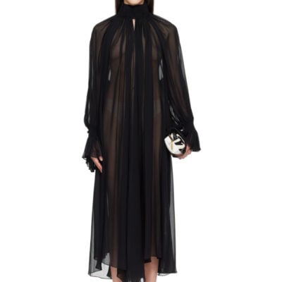 Khaite Black Edgar Maxi Dress