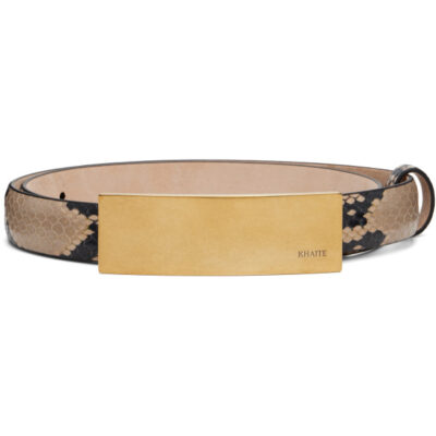 Khaite Black & Taupe Berlin Belt