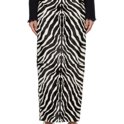 Khaite Black & White Loxley Maxi Skirt