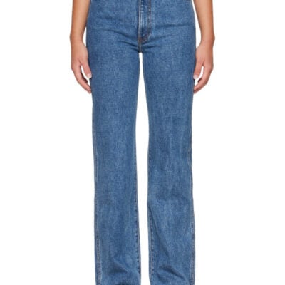 Khaite Blue Danielle Stretch Jeans