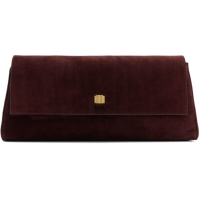 Khaite Burgundy Audrey Clutch