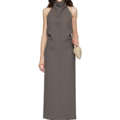 Khaite Taupe Roxanne Maxi Dress