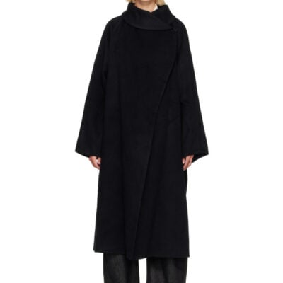 Le17Septembre Black Stand Neck Handmade Long Coat