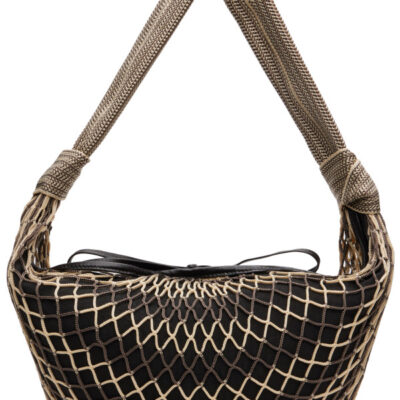Lemaire Beige & Brown Fortune Croissant Filt Bag