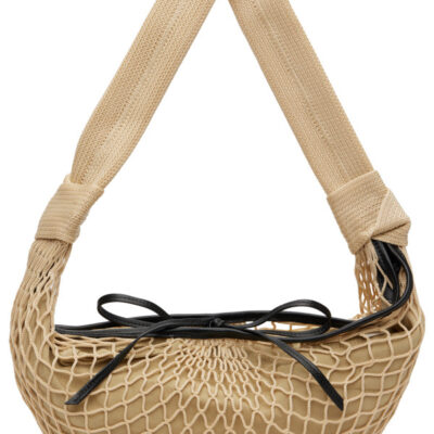 Lemaire Beige Croissant Filt Bag