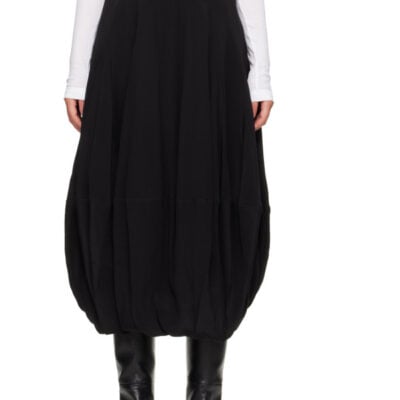 Lemaire Black Balloon Midi Skirt