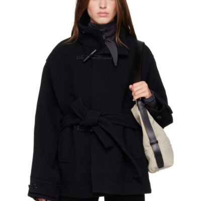 Lemaire Black Short Duffle Coat