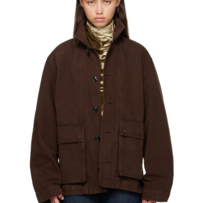 Lemaire Brown Boxy Jacket