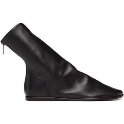 Lemaire Brown Flat Glove Ankle Boots