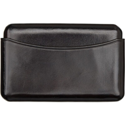 Lemaire Brown Molded Card Holder