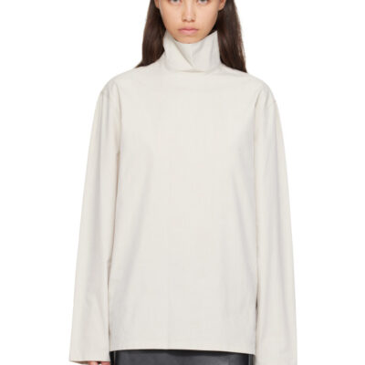 Lemaire Off-White High Neck Top