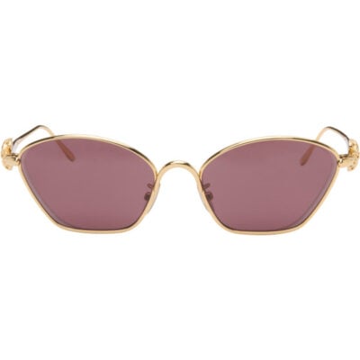 Loewe Gold Hexagonal Anagram Sunglasses