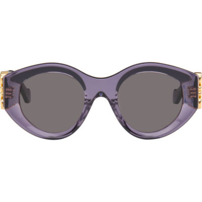 Loewe Purple Maxi Anagram Butterfly Sunglasses