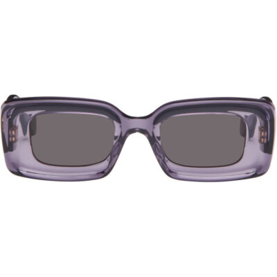 Loewe Purple Rectangular Sunglasses