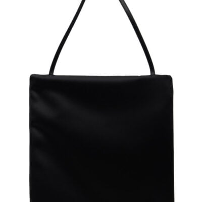 Loulou Studio Black Anthea Satin Day Tote