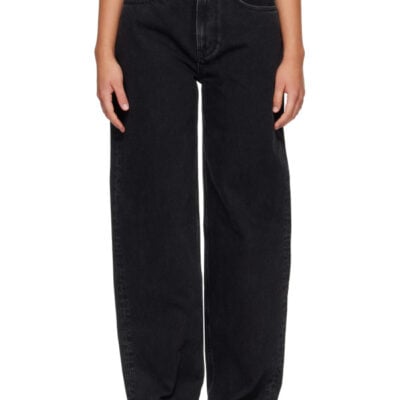 Loulou Studio Black SAMUR LDS Boyfriend Jeans