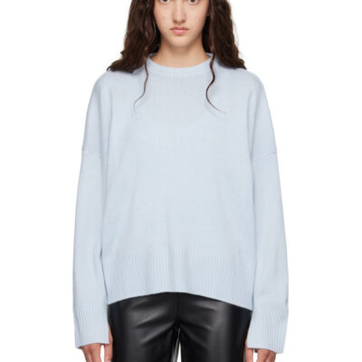 Loulou Studio Blue ANTON LDS Cashmere Sweater