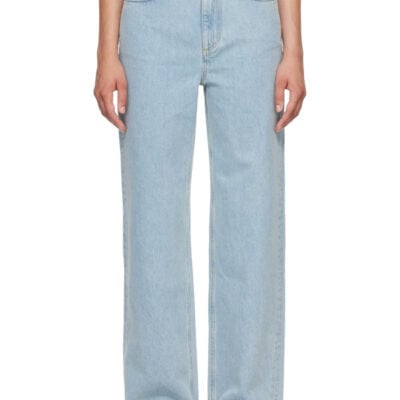 Loulou Studio Blue MICO Wide Leg Jeans