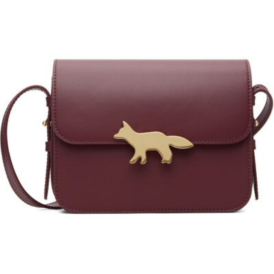Maison Kitsune Burgundy Edie Bag