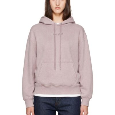 Maison Kitsune Purple 'Maison Kitsune Paris' Faded Comfort Hoodie