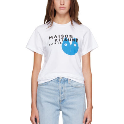 Maison Kitsune White Fortune Fox Standard T-shirt