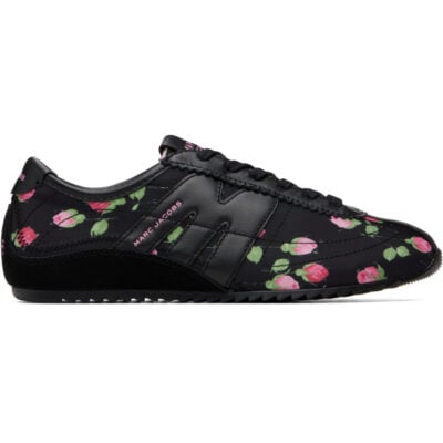 Marc Jacobs Black & Pink 'The Vintage Floral 400 Bleecker Runner' Sneakers