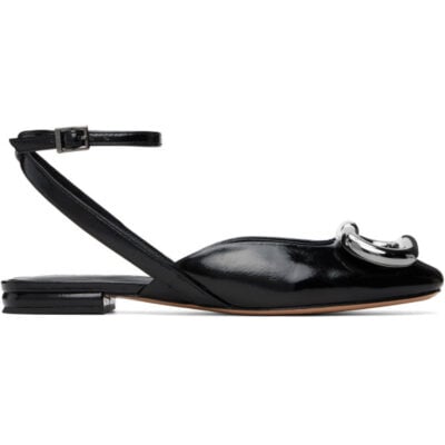 Marc Jacobs Black 'The Pop J Marc' Flats