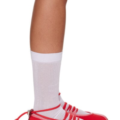 Marc Jacobs Red & Pink 'The 400 Bleeckerina' Ballerina Flats