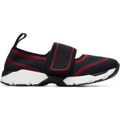 Marni Black Lycra Mary-Jane Sneakers