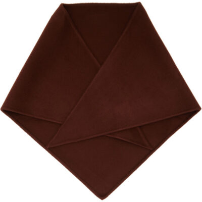 Marni Brown Mini Logo Triangle Scarf