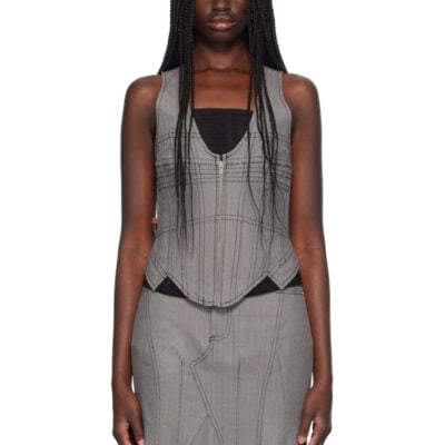 Miaou Black & White Dolly Corset