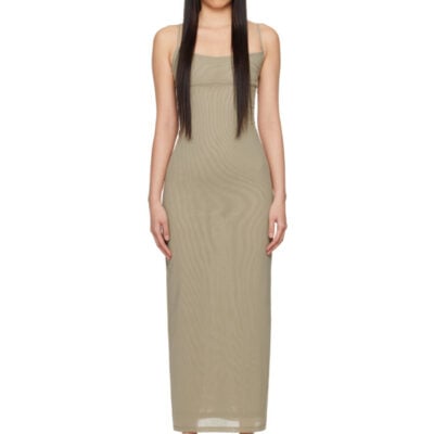 Miaou Khaki Thais Maxi Dress